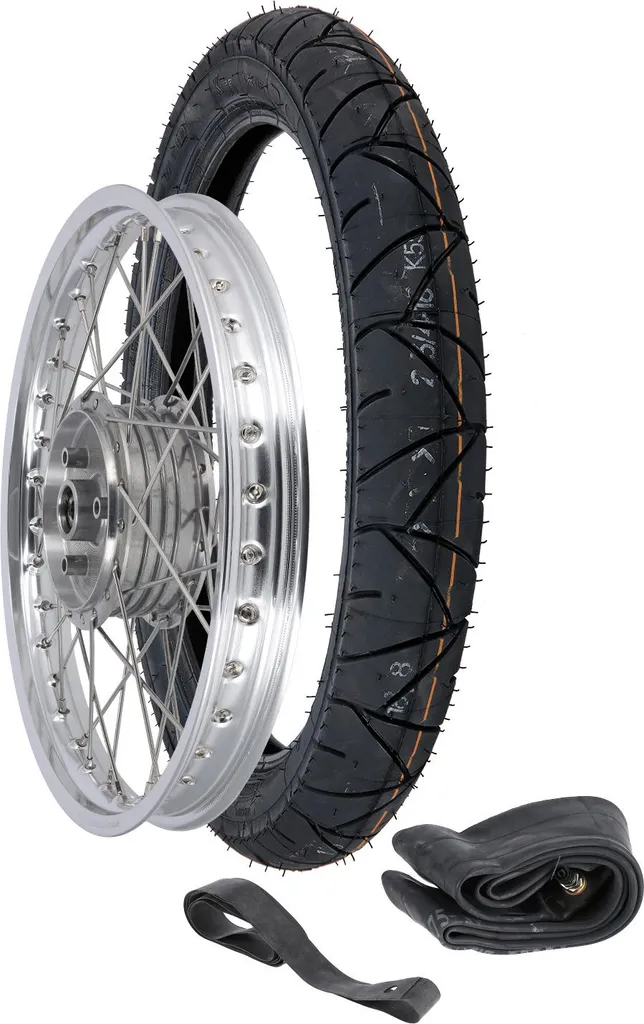Roue complète anti-rouille alu et rayons inox pneu HEIDENAU K55 16 po