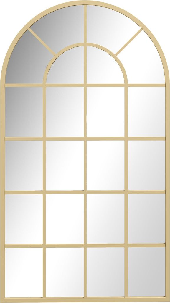 Lustro ścienne HOMCOM 110 x 65 cm Lustro z metalową ramą Zdjęcie produktu 