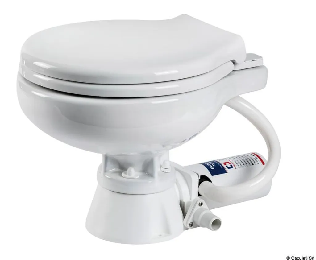 Abattant WC électrique Blanc en plastique résistant avec fixations - 1 pce