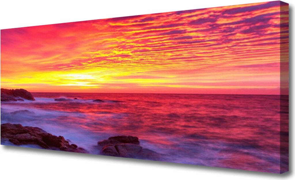 Tulup Leinwand-Bilder 125x50 Wandbild Canvas Kunstdruck Abstraktion Kunst