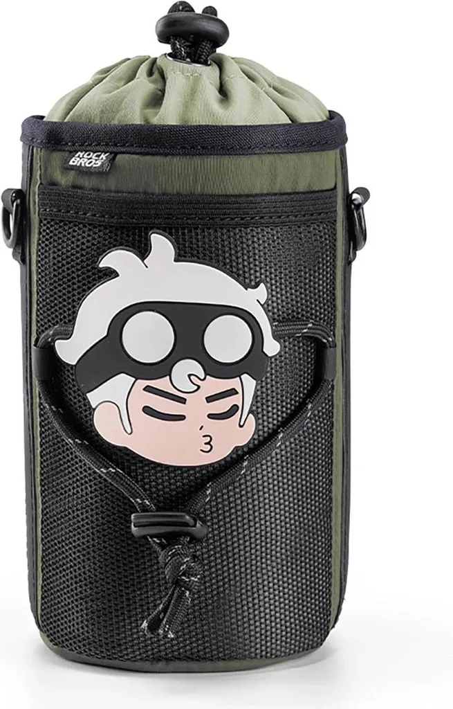 Rockbros Borsa per bottiglie turistiche con tracolla 1L - Verde