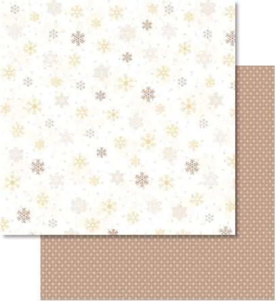 Scrapbook Paper Classic Christmas creme/braun12x12 Zoll VE=5 Blatt Motiv 3