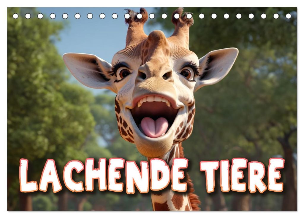 Lachende Tiere (Tischkalender 2027 DIN A5 quer), CALVENDO Monatskalender