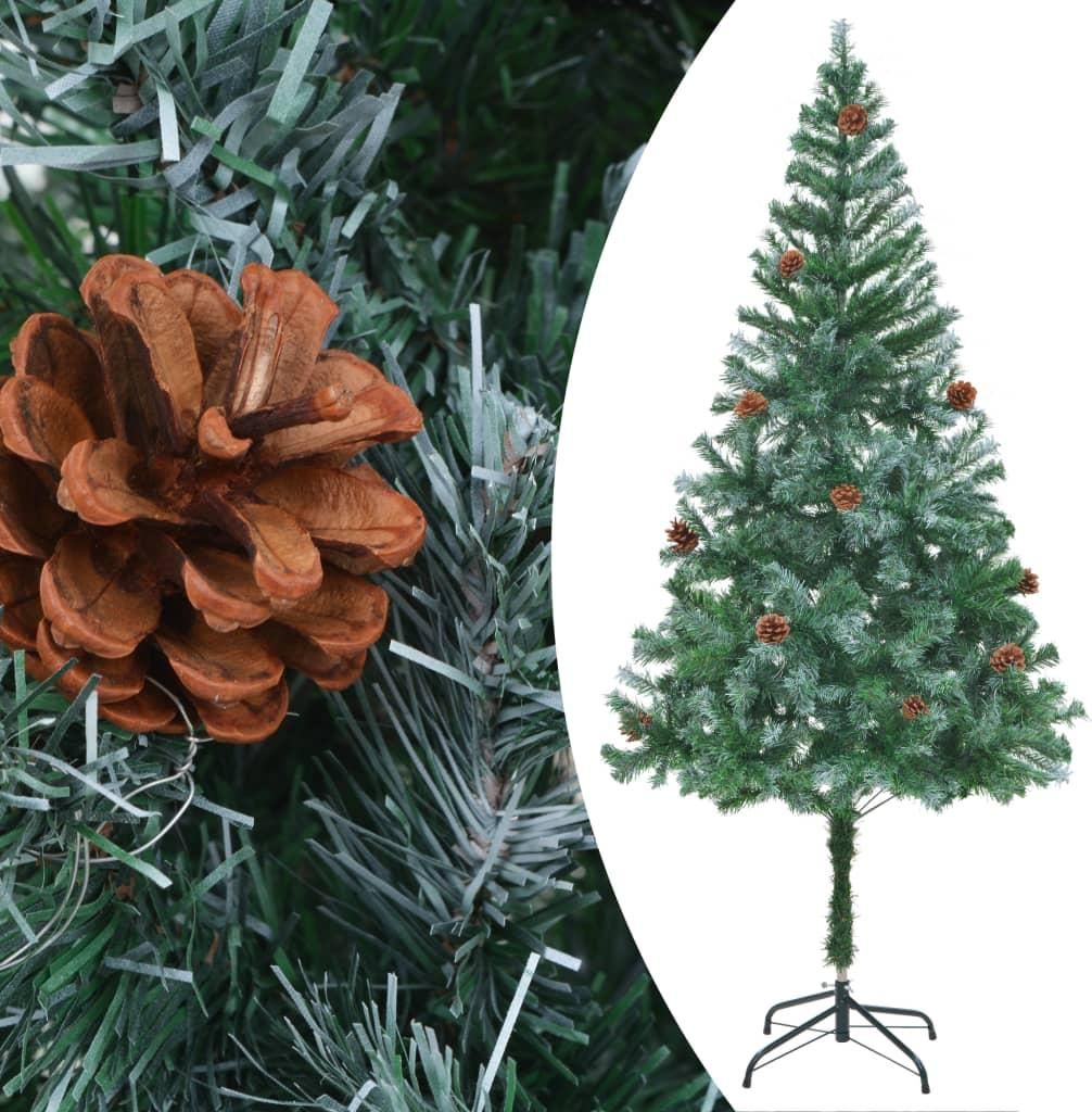 vidaXL Künstlicher Weihnachtsbaum mit Tannenzapfen 180 cm