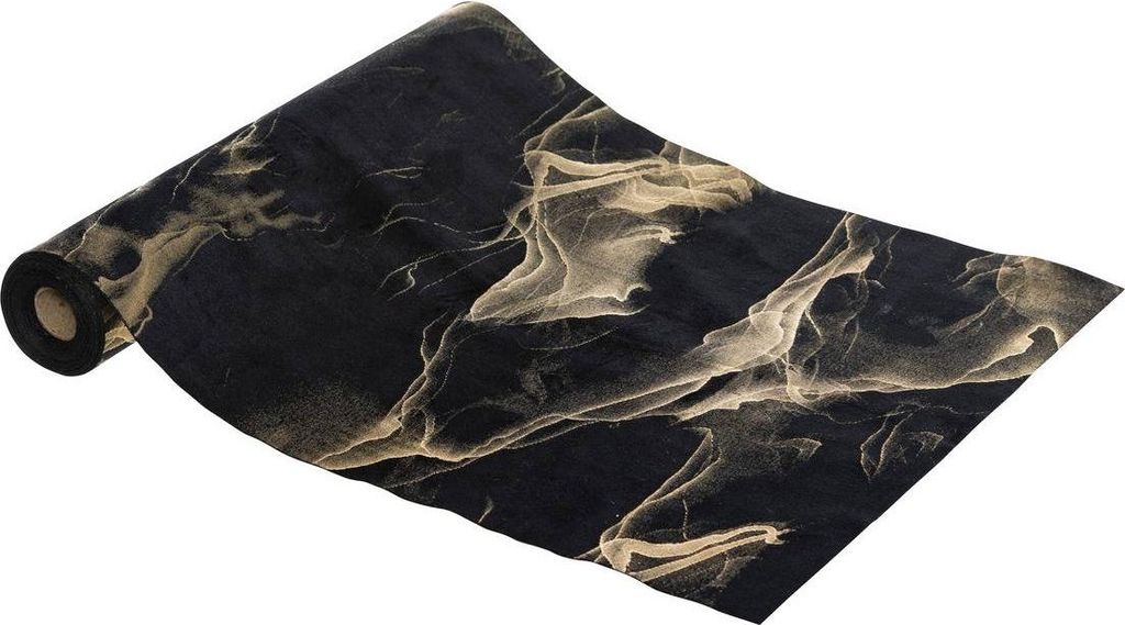 Stoffe mit marmoreffekt 28x300cm schwarz und gold - Feeric Lights & Christmas