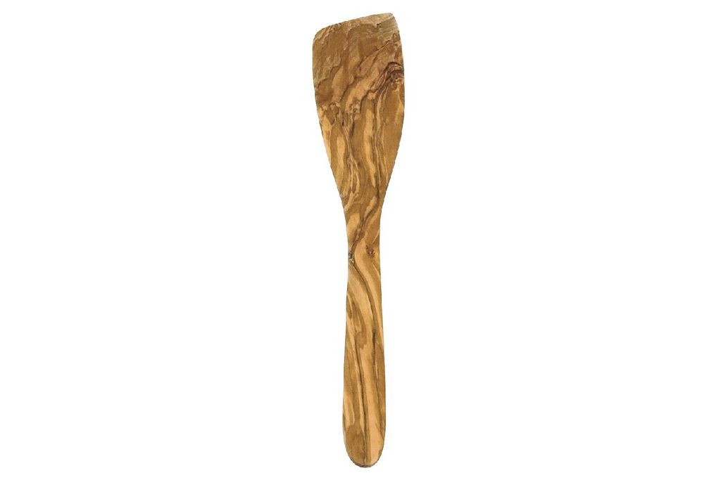 HOMIEZ Pfannenwender gebogen Olivenholz 30x5,7cm