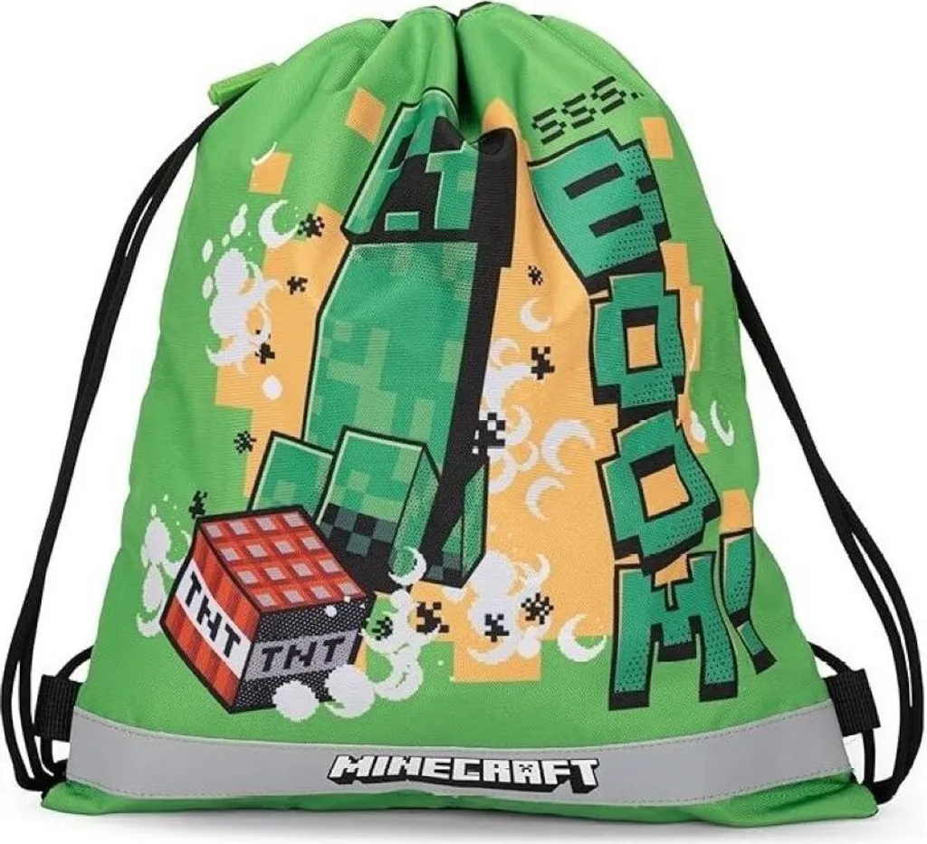 Borsa Minecraft Squadre Sportive 42x34 cm | Sacca Scarpe Bambino