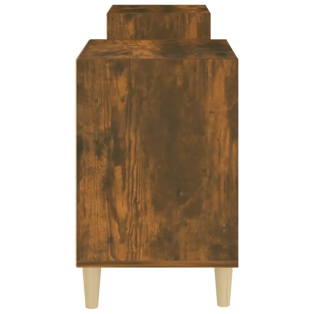 The Living Store Mobile TV in rovere fumé 160x35x55 cm Materiale in legno - 7