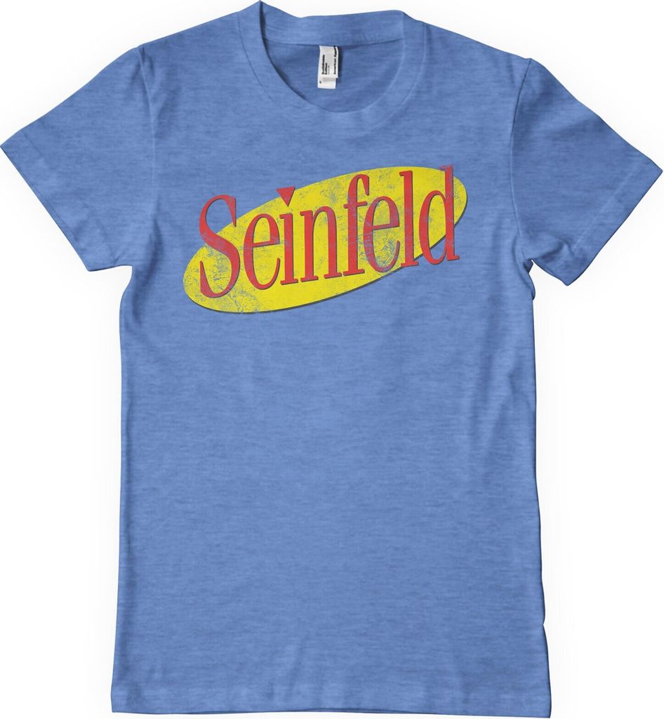 Seinfeld Washed Logo T-Shirt - X-Large - BlueHeather