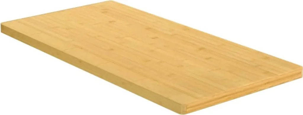 Piano Tavolo Bambù Rettangolare 100x50x2,5 cm - Alta Qualità