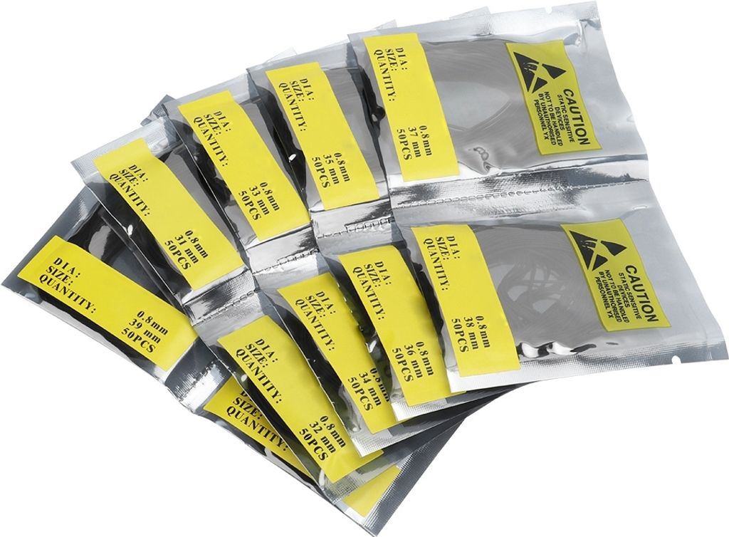 500 Stück/Beutel, O-Ring-Gummidichtung, Dichtungen für die Rückseite der Uhr, Werkzeug zur Uhrenreparatur (0,8)