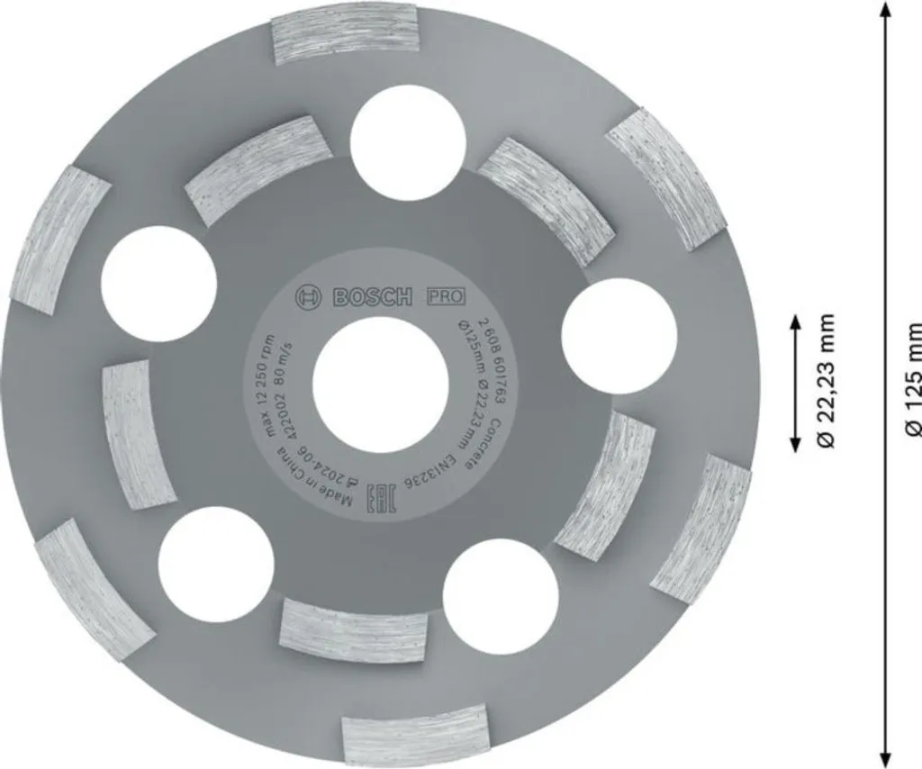 Offerta Bosch 2608602553 Mola a Tazza Expert per Materiali Abrasivi 125mm - 2