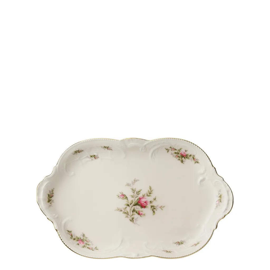 Grand plat à servir rond 28cm Rosenthal Sanssouci Ramona Ivoire