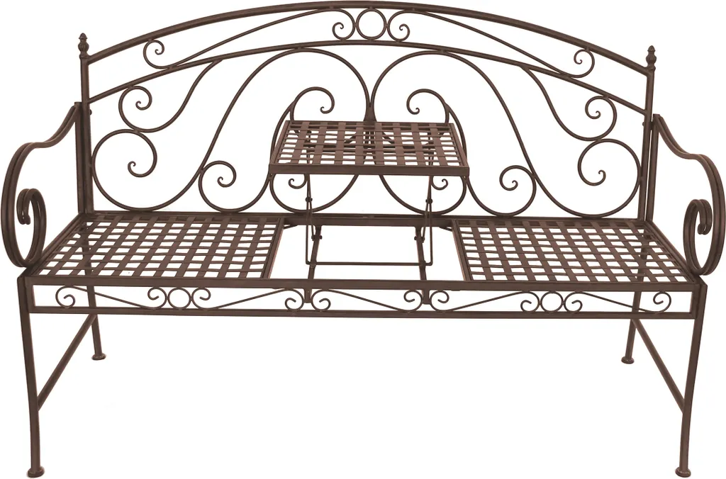 Banc SAKET avec table relevable - Mobilier de jardin modulable et robuste