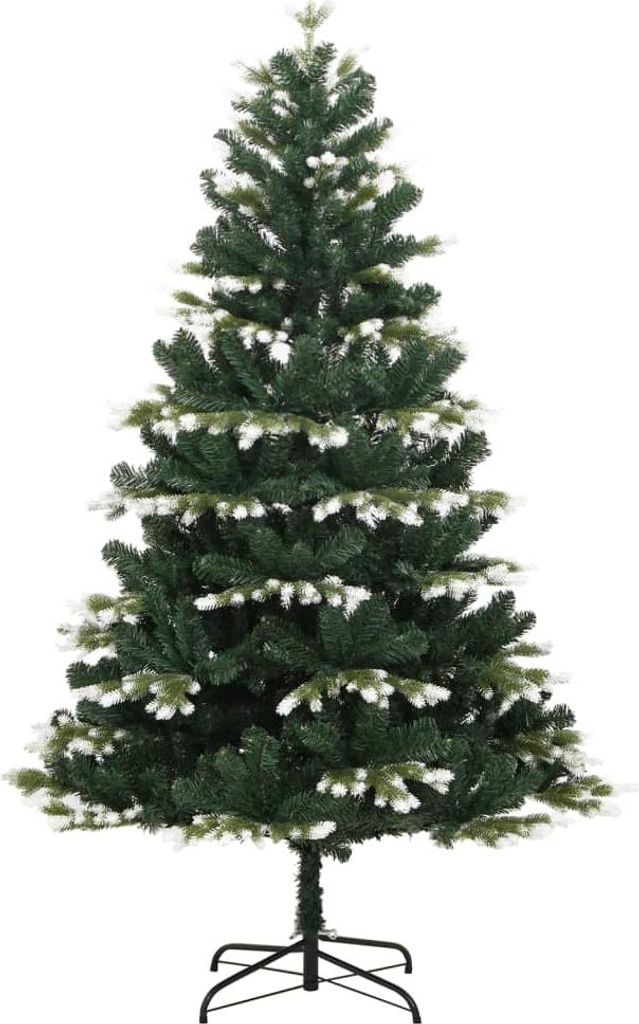 vidaXL Künstlicher Weihnachtsbaum Klappbar Beschneit 180 cm