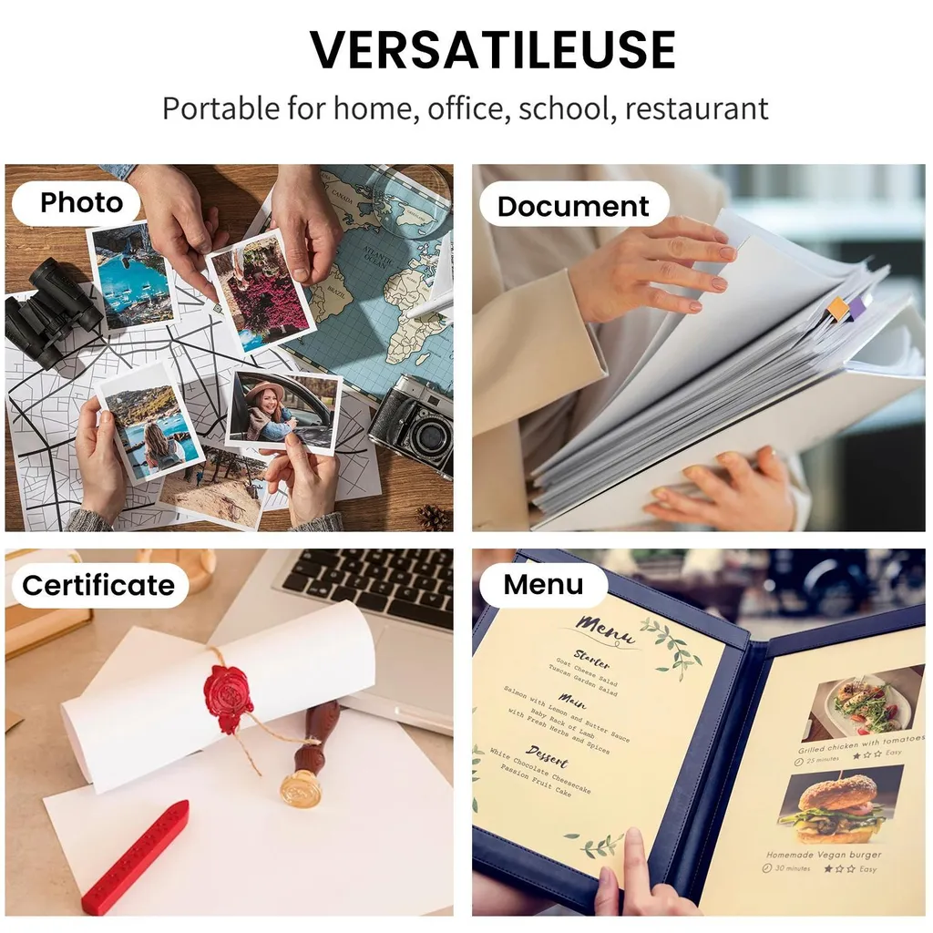 Machine à Plastifier A4 Polyvalente - Kit Complet de Bureau Format A4 A5 A6
