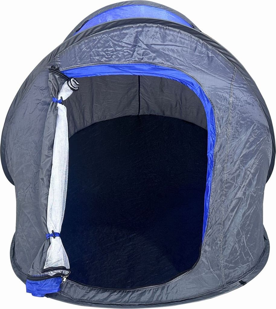 Pop Up Wurfzelt für 2 Personen Blau Outdoor Campingzelt Produktbild 