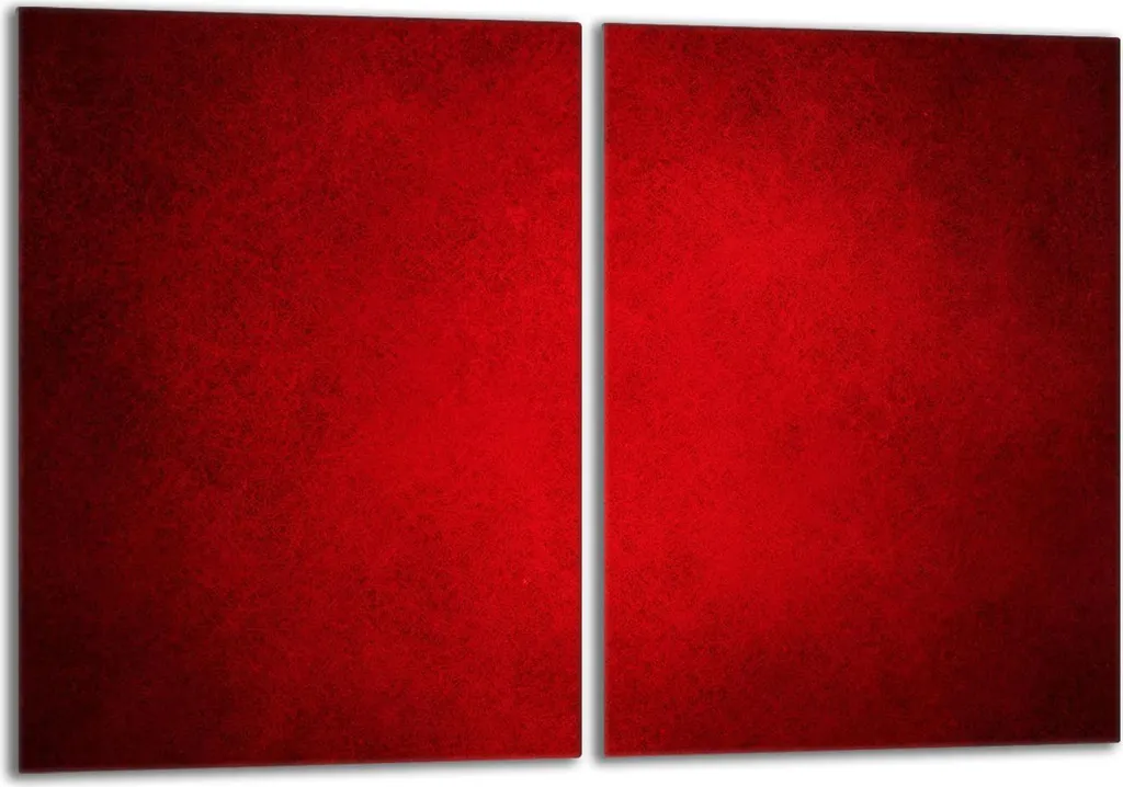 Copertura Piano Cottura 2x40x52 cm Rosso - Design Moderno in Vetro