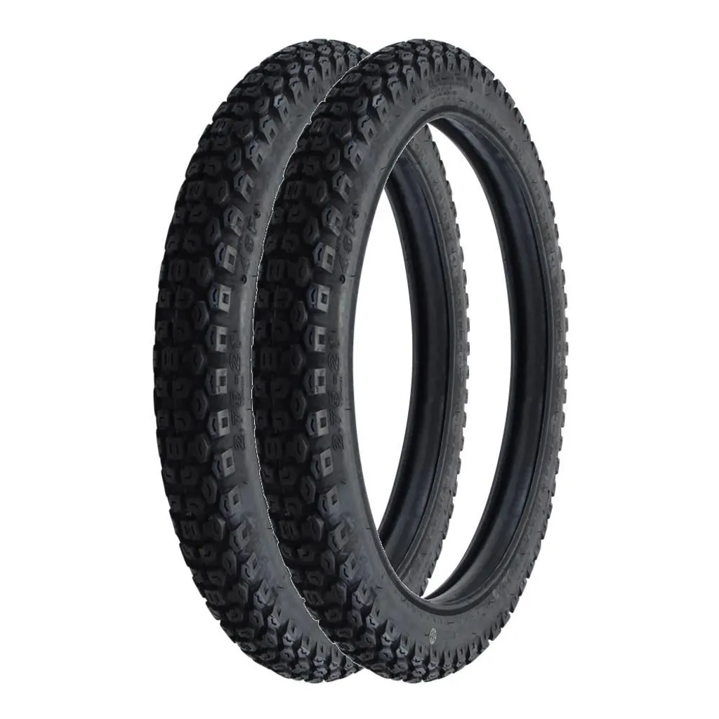 Pack 2 Pneus Kenda K270 2.75-21 pour Randonnée Moto et Trail Mixte
