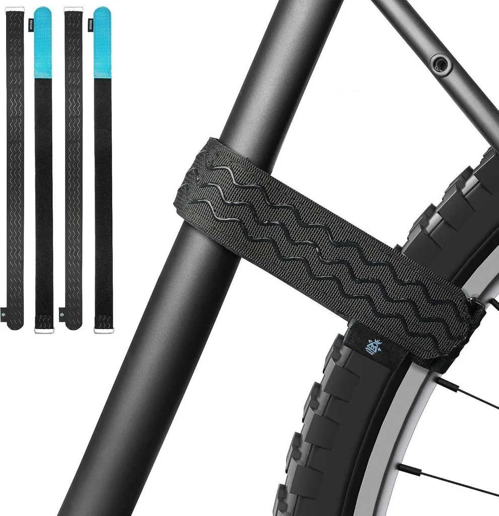 Fixation Vélo pour Transport et Garage - Sangles Velours 70cm x 4cm x4