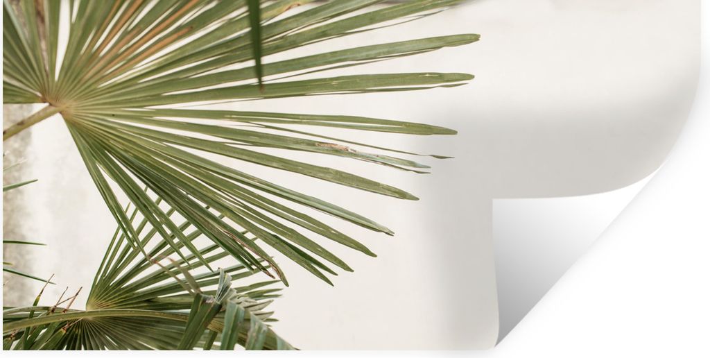 MuchoWow Wandtattoo Wandsticker Wandaufkleber Sommer - Blatt - Grün 120x60 cm Selbstklebend und Repositionierbar - Sticker - Dekorfolie