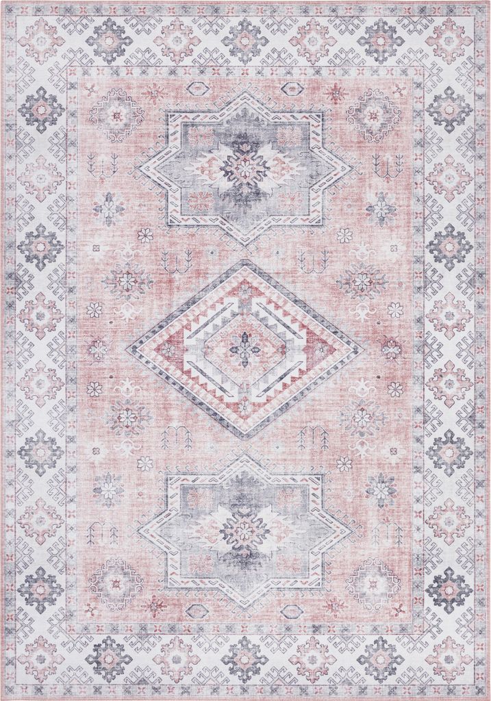 Hanse Home Asmar Kurzflor Teppich Gratia Altrosa Produktbild 