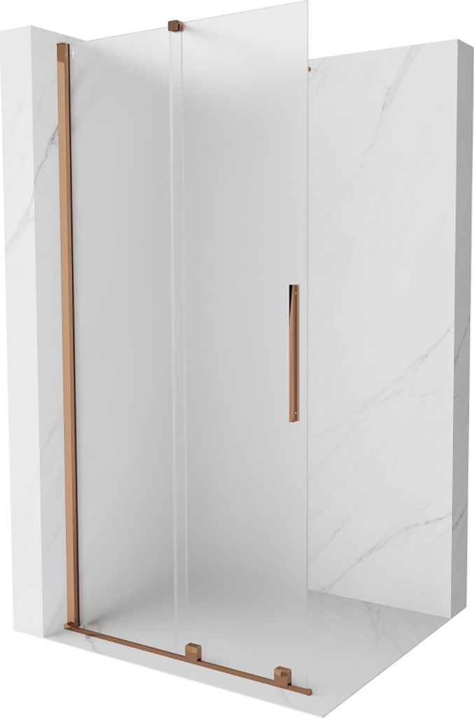 Mexen Velar Walk-in Duschwand 110x200 cm, satiniert, Roségold