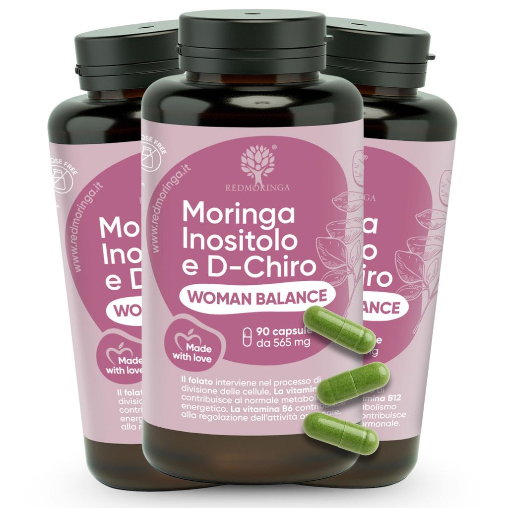 Women Balance PCOS Komplex – mit Myo-Inositol,Moringa, B12, B6 & Folsäure zur Unterstützung von Hormonhaushalt & Zyklus – 270 Kapseln