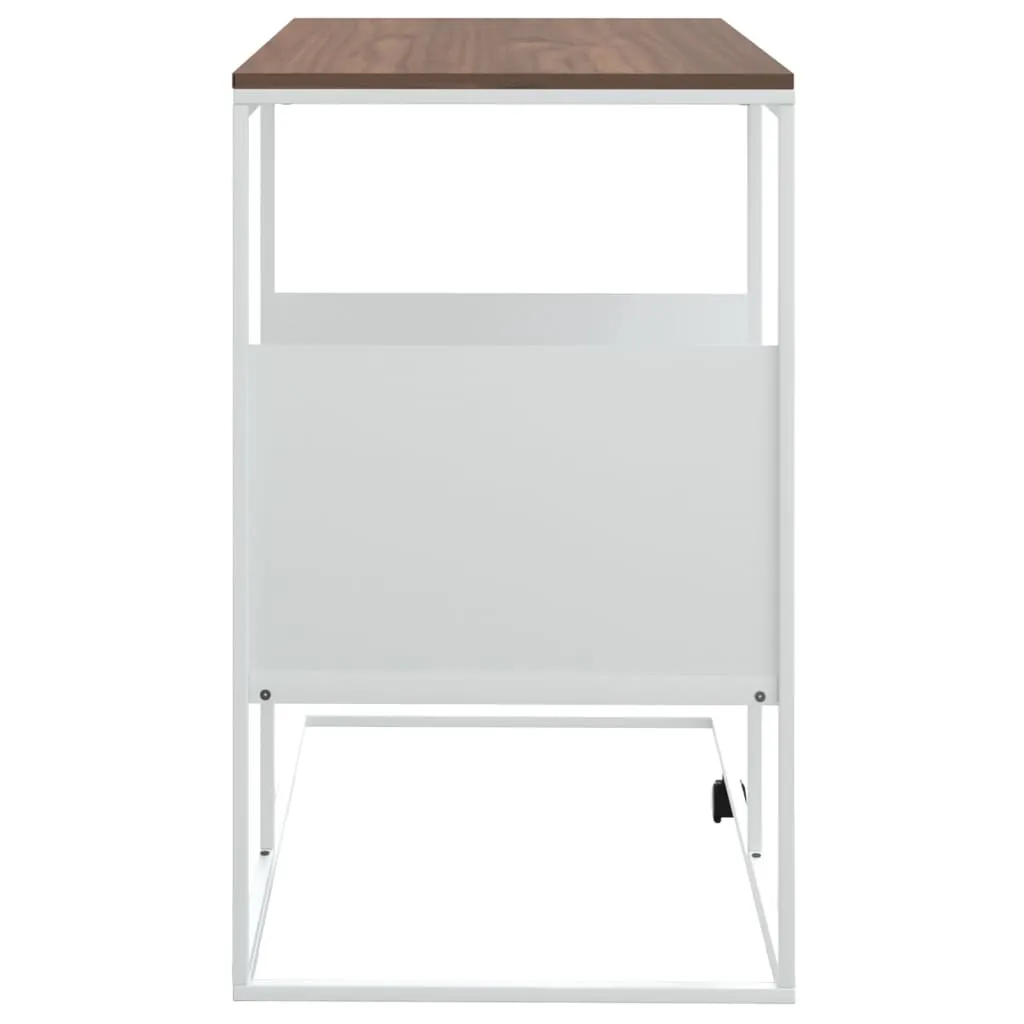 Table d'appoint gain de place blanche 55 cm idéale pour petits espaces - 5