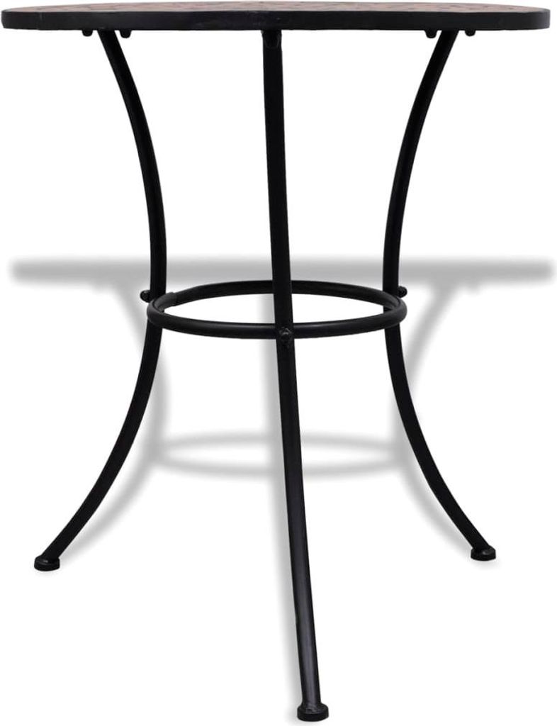 vidaXL Bistro stůl terakota červená 60 cm mozaika Obrázek produktu 