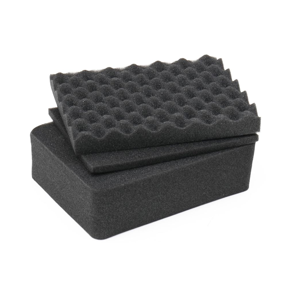 HMF ODR100 Koffereinlagen mit Rasterschaumstoff für Outdoor-Fotokoffer, 3er Set, 24 x 18 cm