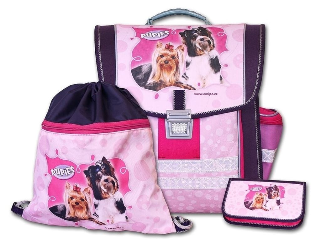 EMIPO SCHULE Aktentasche Set Pupies 3-Stück Produktbild 