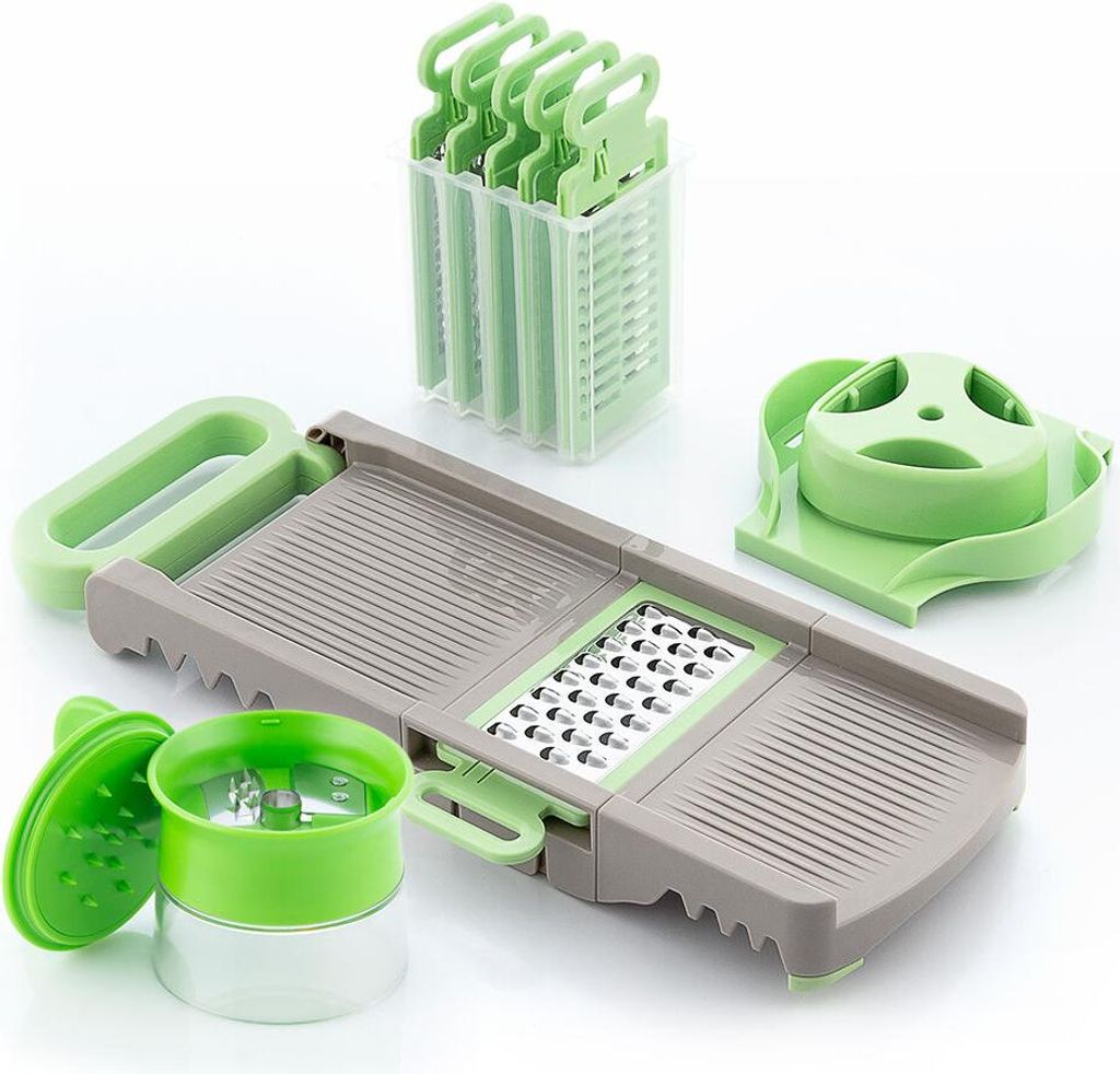 Pack Spiralschneider und Mandoline-Reibeisen Faltbar 6 in 1 Produktbild 