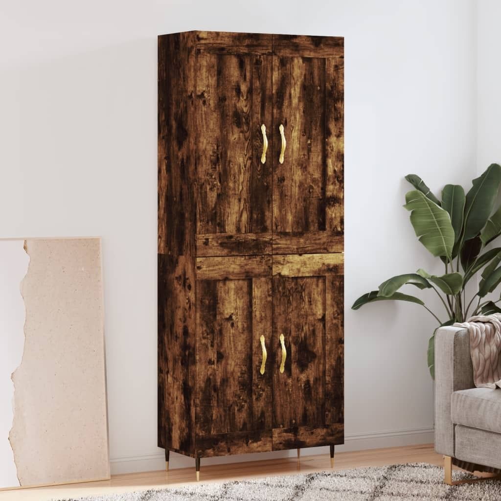 Maison Exclusive - Highboard Räuchereiche 69,5x34x180 cm Holzwerkstoff
