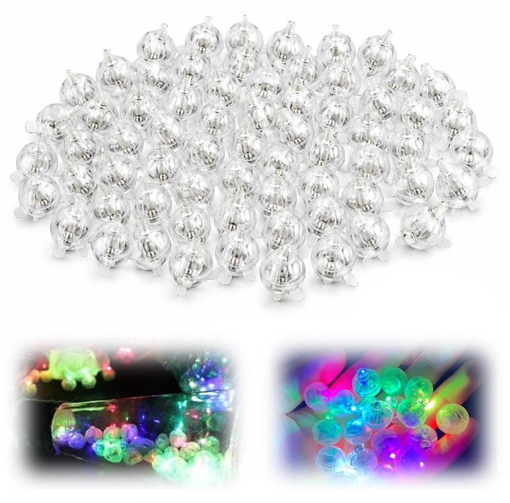 Mini LED Lichter, 60 Stück farbige Leuchtkugeln mit Produktbild 
