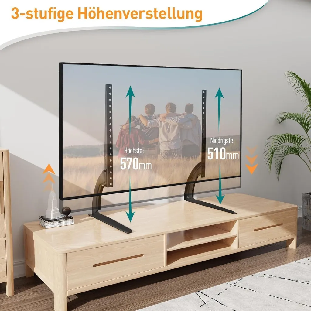 Support Mural TV Fixe et Robuste de 27 à 55 Pouces - Charge 40kg Max