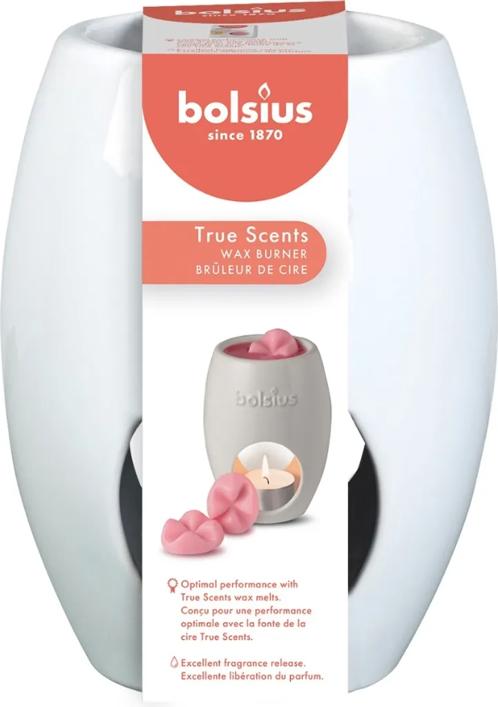 Bolsius Brûleur de cire aromatique Ovale Blanc - Pack de 6 pièces - 2