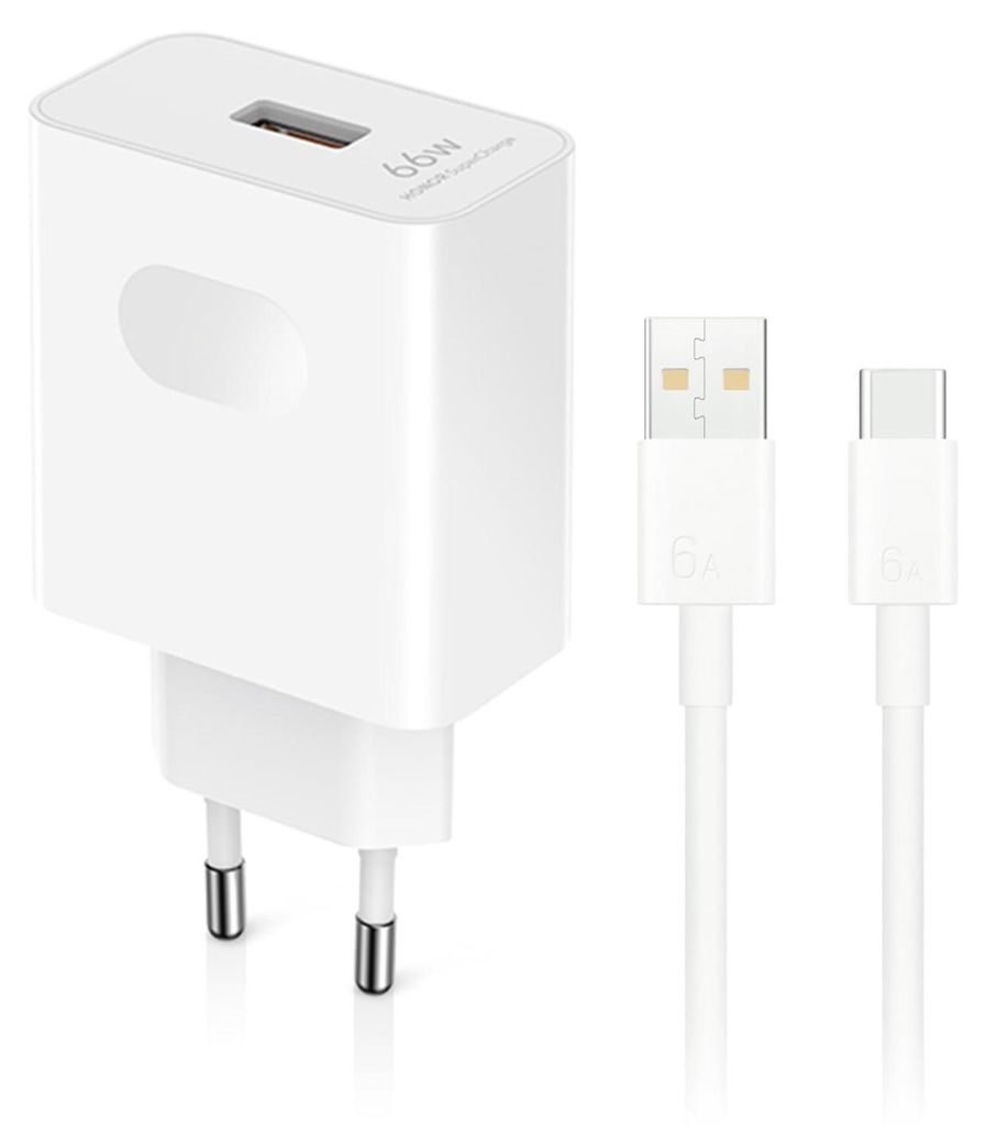 Honor SuperCharge Caricabatterie da Muro 66W USB-A con Cavo Immagine del prodotto 