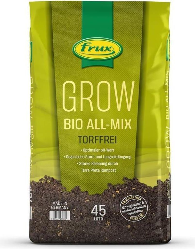 frux® GROW  ALL-MIX Substrat torffrei 45 Liter Produktbild 