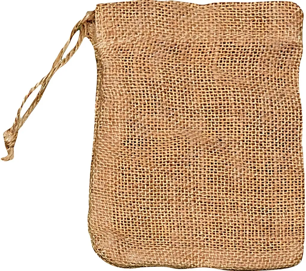 Emballage cadeau écologique en jute 15x11 cm pour éviter le plastique