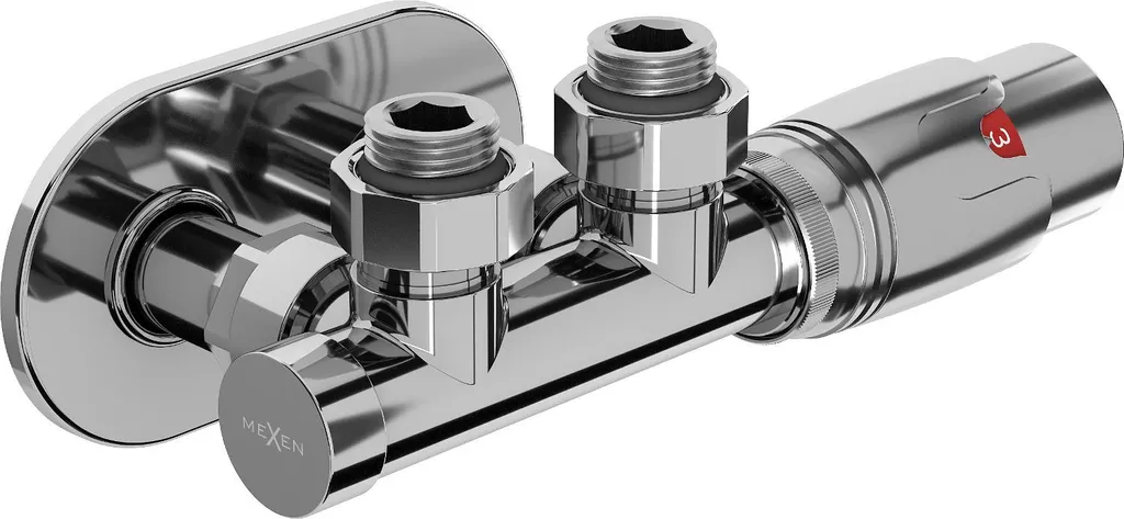 Set Mexen G00 Angolare Duplex DN50 Cromo | Montaggio Facile W907