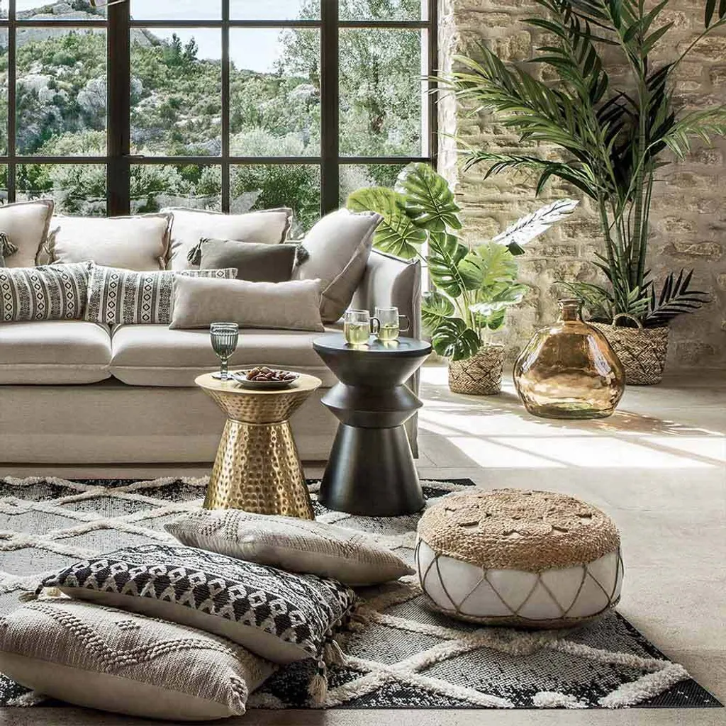 Tapis Destan Eazy Living 160x230 cm - Matière Douce et Motifs Géométriques