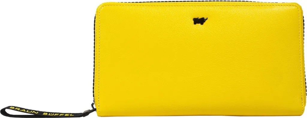Braun Büffel Capri 18CS Giallo: Portafoglio Donna in Pelle con Protezione RFID