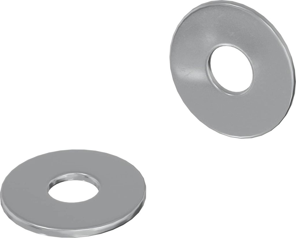 Unterlegscheiben 2 pcs Silber 18 x 18 x 1,2 mm Eisen