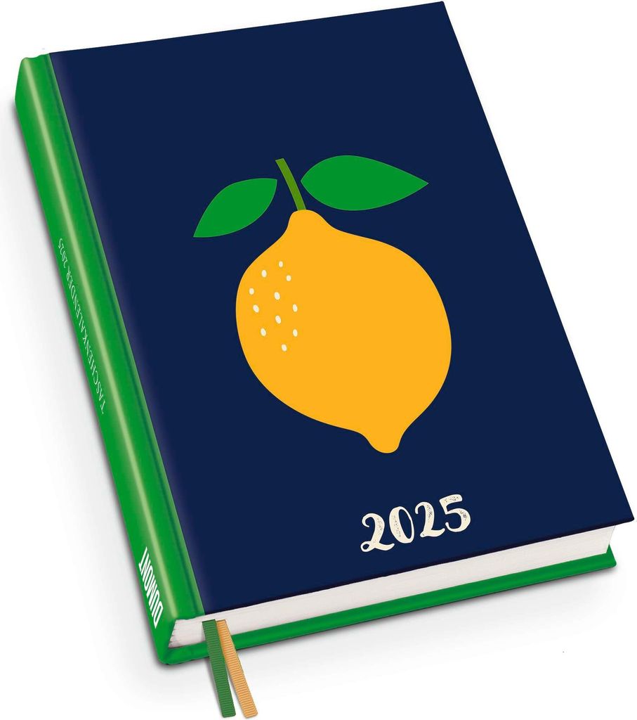 Zitrone 2025 - Doodle Art Taschenkalender - Terminplaner Produktbild 