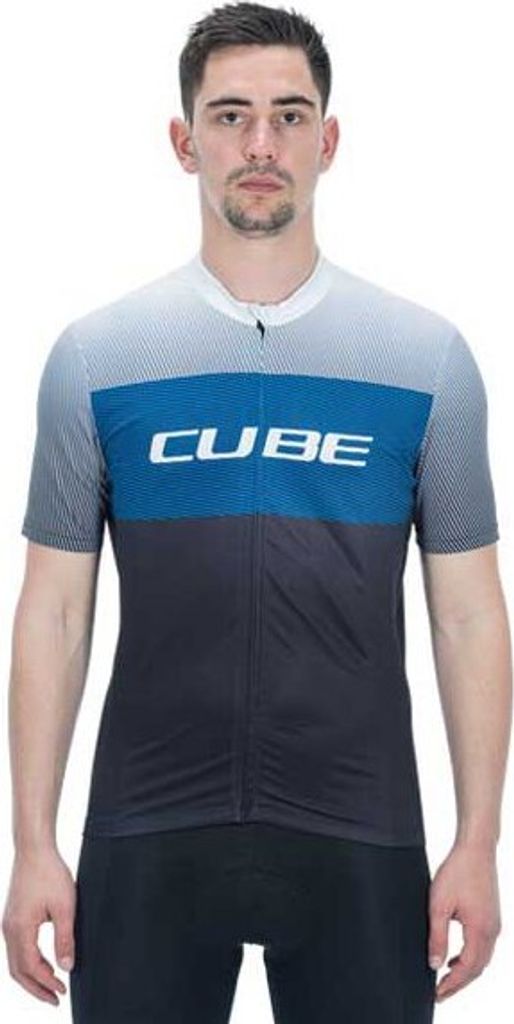 Cube Teamline Cmpt Kurzarm-radtrikot Blau 2XL Mann Blau 2XL