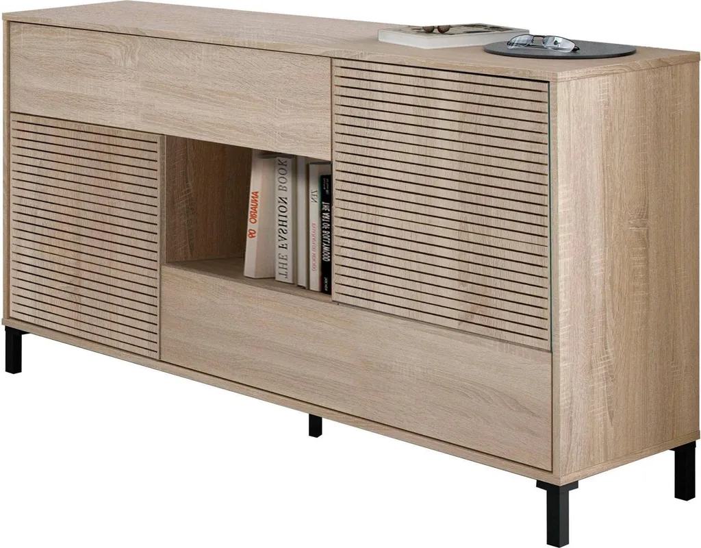 Armoire Abib Chêne Marron pour Optimiser l'Espace de votre Séjour