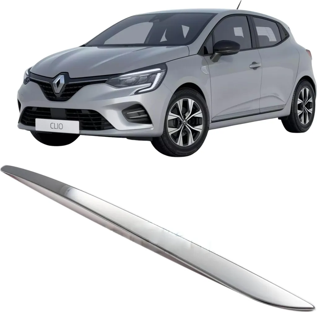 Baguette de hayon en acier inox chromé pour Renault Clio V dès 2019