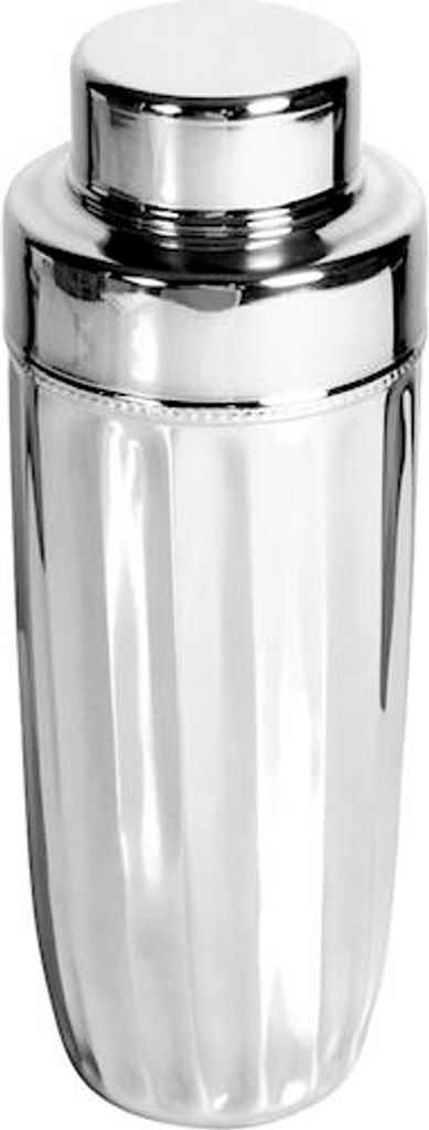 Dekorativer Shaker aus poliertem Edelstahl, 0,9 l