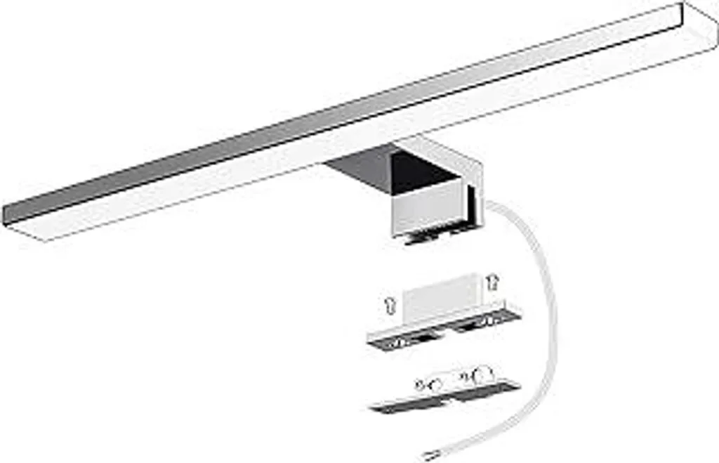 Azhien Lampada LED Specchio Bagno 10W 4000K | Luce 3-in-1 senza sfarfallio